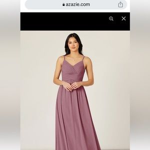 Azazie Blake Dress in Vintage Mauve